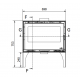 Poêle à Bois Ferlux Enya 49 sur pied 8.2 kW