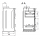 Ferlux Pratic 80 inbouw stalen oven barbecue met glazen deuren