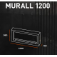 Infire Murall 1200 Bioethanol-Kamin mit Glas 3 kW Weiß