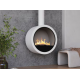 Infire Incyrcle Suspended Bioethanol Fireplace 2 kW White with Glass