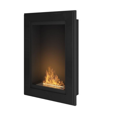 SIMPLEfire Frame 550 Black Bioethanol Fireplace with 1 Window