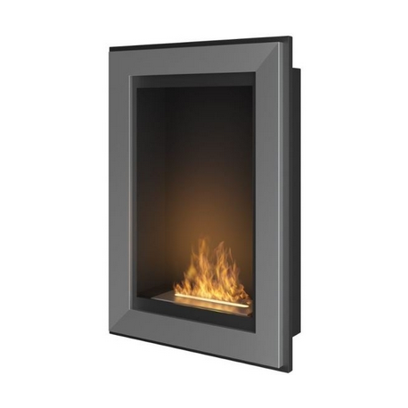 SIMPLEfire Frame 550 Chimenea de bioetanol de acero inoxidable con 1 panel de vidrio