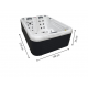 Parma 3-persoons Plug & Play hot tub 29 jets L216xD160xH78 VerySpas