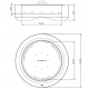 Steel brazier Round 1000cm black infire