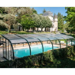 Copertura per piscina di media altezza Abrisol Tabarca Veranda fissa 12,9x550m