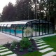 Cubierta de piscina de media altura Abrisol Tabarca Veranda fija 15x550m