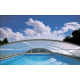 Cubierta de piscina baja Lanzarote Refugio desmontable 6,66x4,7m