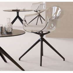 Conjunto de 2 cadeiras giratórias Incasso Cristal Vondom Conjunto de 2 cadeiras giratórias Incasso Cristal Vondom