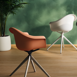 Lot de 2 Fauteuils Pivotants Incasso Melon Vondom Lot de 2 Fauteuils Pivotants Incasso Melon Vondom