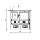 Wood burning stove La Nordica Rosa Sinistra Reverse 9kW natural stone