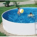 Azuro Piscina Ovale 5,5x3,7x1,2 Freestanding Bianco