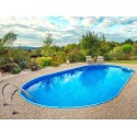 Azuro Ibiza Oval Pool 320x525 H150