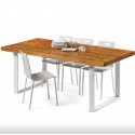 Sophie Premium Mesa de Comedor de Madera 1.6x0.96m Color Roble