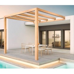 Burgos Rohholz Anlehn-Pergola 5x4m 20m2 Burgos Rohholz Anlehn-Pergola 5x4m 20m2