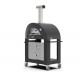 Alfa Cart Base voor Moderno 3 Pizza Oven op Wielen Zwart