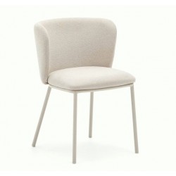 Lot de 2 Chaises Tissus et métal beige Elia VeryForma Lot de 2 Chaises Tissus et métal beige Elia VeryForma
