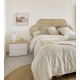 Bedside table with white lacquered oak wood 53x44 Bali VeryForma