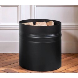 Range-bûches Lutèce Noir Dixneuf Design Range-bûches Lutèce Noir Dixneuf Design