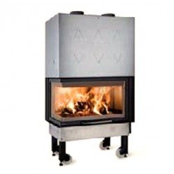 Houten inzetstuk La Nordica Rechthoek Monobloc 800 DX 10kW Zwart Houten inzetstuk La Nordica Rechthoek Monobloc 800 DX 10kW Zwart