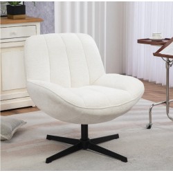 Fauteuil Ena tissu Blanc Pivotant VeryForma Fauteuil Ena tissu Blanc Pivotant VeryForma