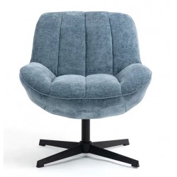 Ena Stoff Sessel Blau Drehbar VeryForma Ena Stoff Sessel Blau Drehbar VeryForma