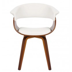 Lot de 2 Chaises Repas simili cuir blanc Kis VeryForma Lot de 2 Chaises Repas simili cuir blanc Kis VeryForma