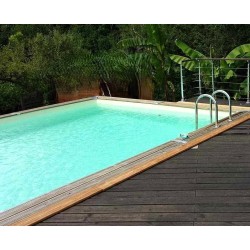 Piscina de Madeira Sunwater 550x300 H140cm Liner bege Ubbink Piscina de Madeira Sunwater 550x300 H140cm Liner bege Ubbink