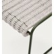 Arvin Swirl Chair in Beige Chenille Fabric and VeryForma Oak Wood Legs