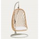 Kate Sedia Sospesa in Rattan Naturale e Acciaio VeryForma