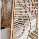 Cadeira Suspensa Kate em Rattan Natural e Aço VeryForma