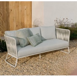 Saco 3-Sitzer-Outdoor-Sofa aus Seil und Stahl VeryForma