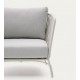 Sillón de exterior Saco en cuerda y acero gris VeryForma