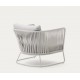 Sillón de exterior Saco en cuerda y acero gris VeryForma