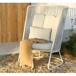 Saco Outdoor-Sessel aus Seil und grauem Stahl VeryForma Saco Outdoor-Sessel aus Seil und grauem Stahl VeryForma