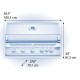 Napoleon Big 38 Serie 700 Grill a Gas da Incasso con 5 Fuochi e 1 Infrarossi Posteriore