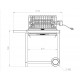 Barbecue Le Marquier Mendy Inox avec Chariot et Tournebroche