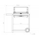 Le Marquier Montory Grill Parrilla con Carro 61x40