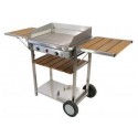 Baila 5 KW RVS Bakplaat TONIO op Trolley - SavorCook Selects